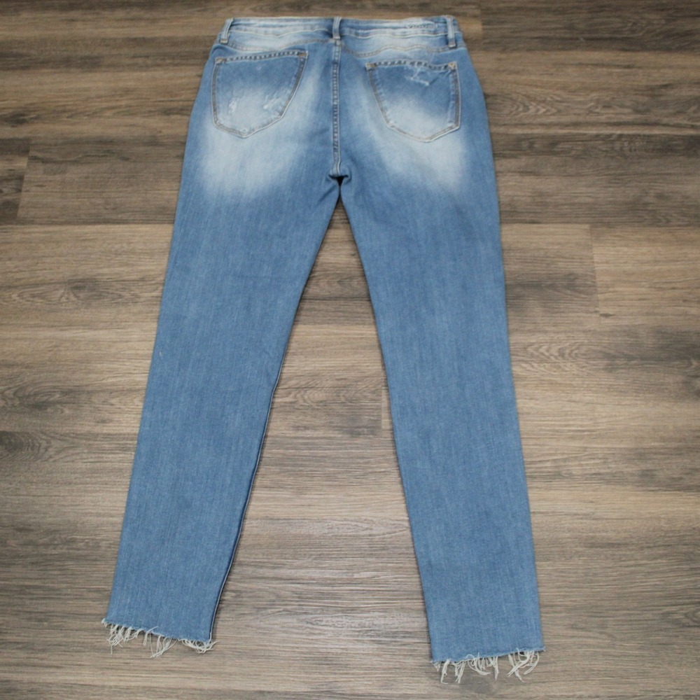Vigoss Thompson Tomboy Jeans Size 30 Distressed Frayed Hem Light Wash Denim‎ - Picture 11 of 11